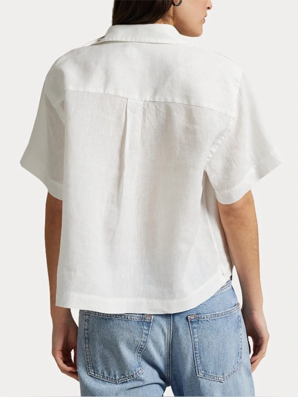 POLO RALPH LAUREN LINEN SHORT-SLEEVE SHIRT, S M L - Picture 6 of 9
